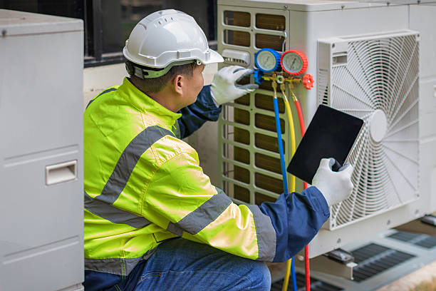 Professional Air Duct Cleaning technician working in Mt Baldy, CA